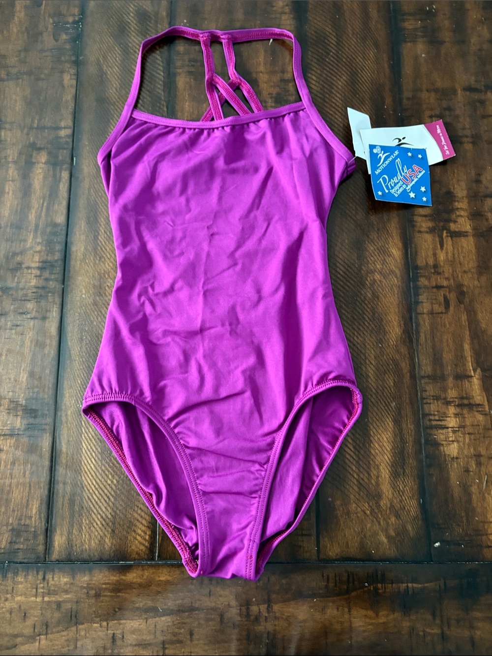Girls' Solid Purple Dance Leotard